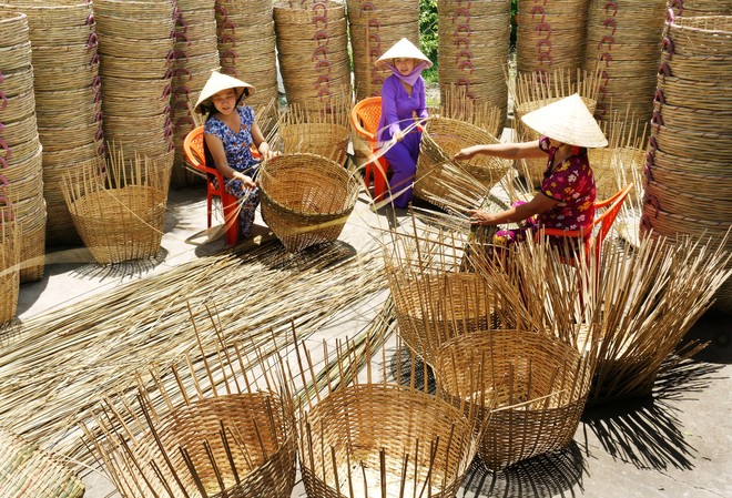 Quy trình làm sản phẩm mây tre đan